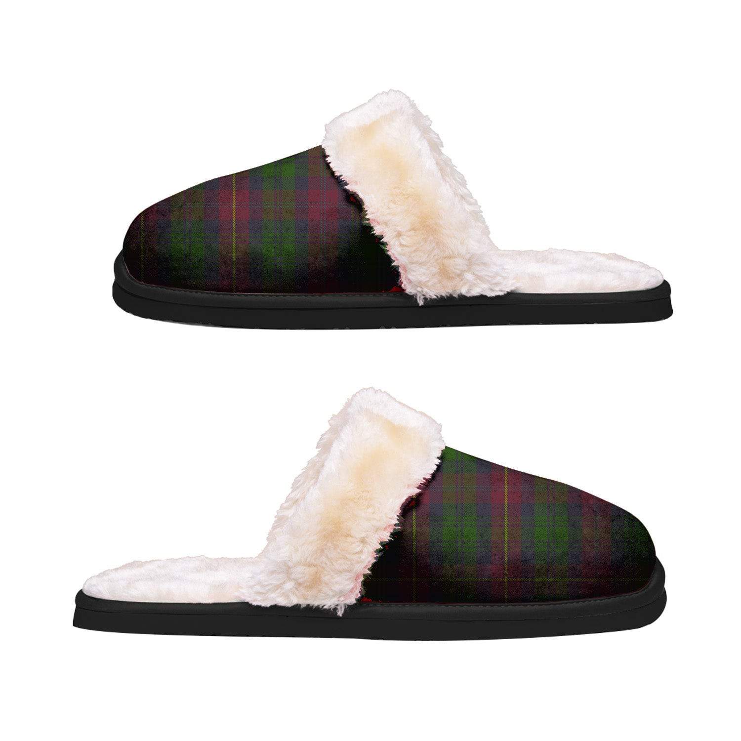 ScotsTee Shop Scottish Cairns Clan Tartan Slippers Warm House Plush Slippers