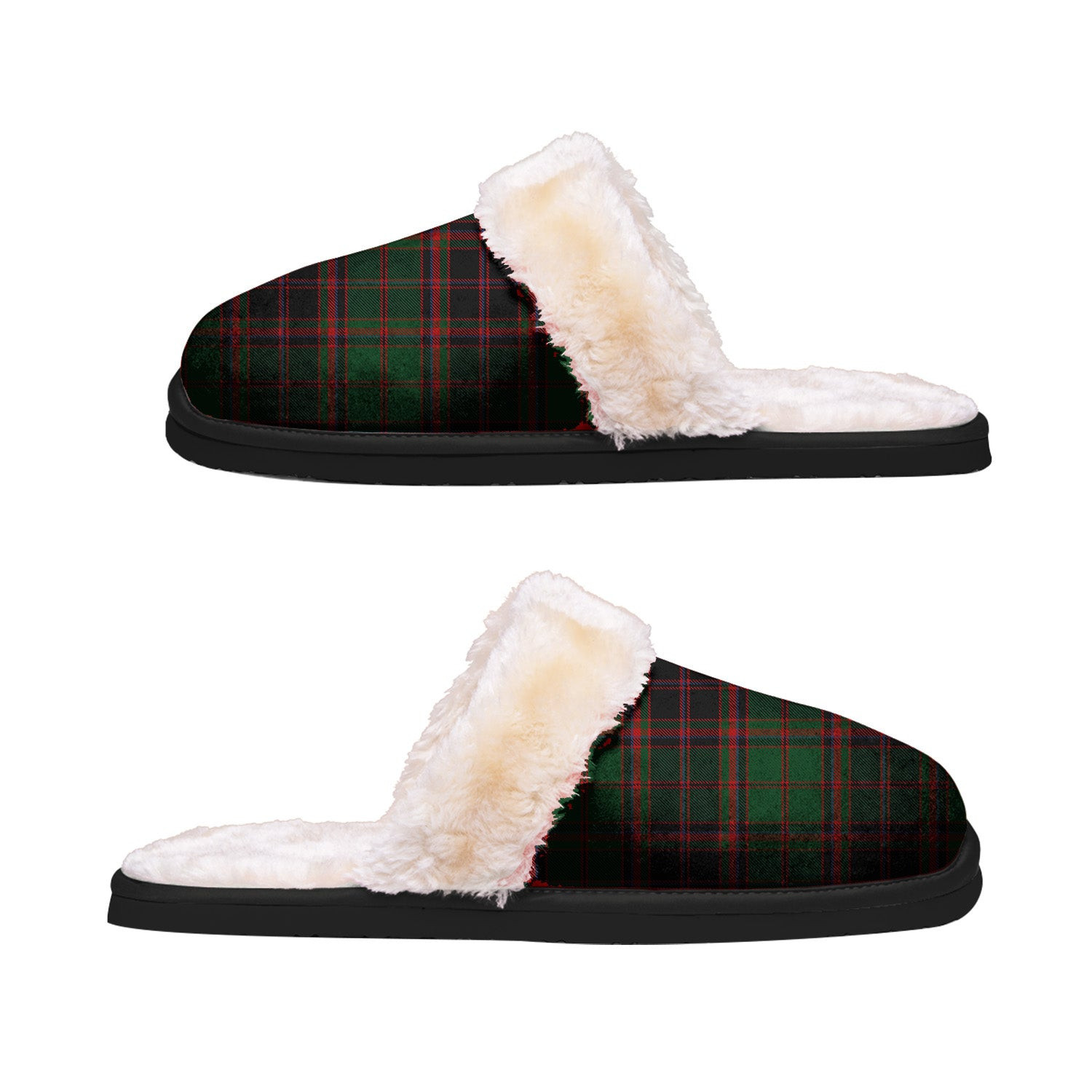 ScotsTee Shop Scottish Cumming Buchan Hunting Clan Tartan Slippers Warm House Plush Slippers
