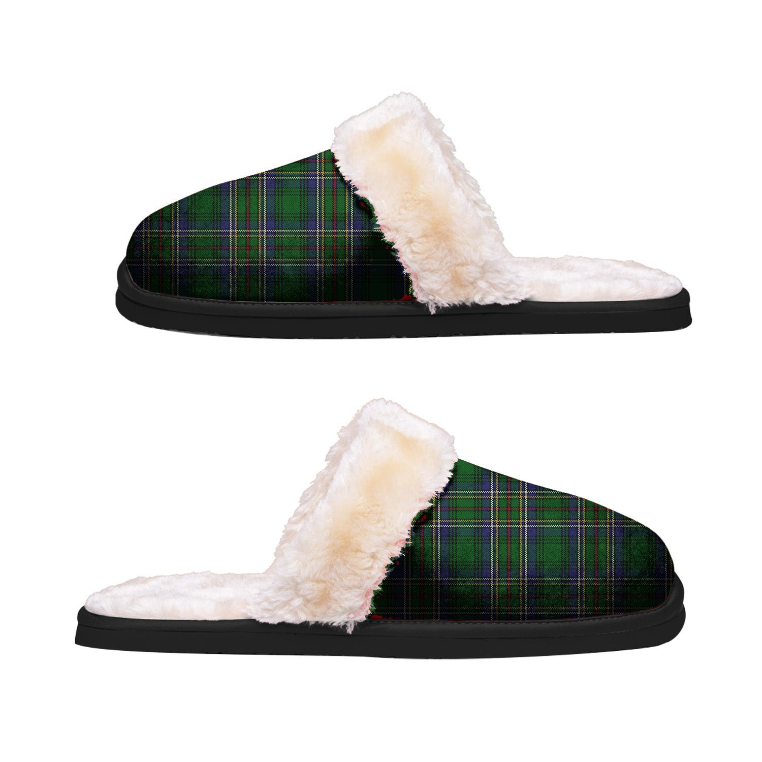 ScotsTee Shop Scottish Cockburn 01 Clan Tartan Slippers Warm House Plush Slippers