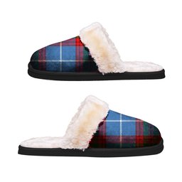 ScotsTee Shop Scottish Crichton Clan Tartan Slippers Warm House Plush Slippers