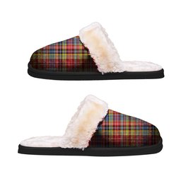 ScotsTee Shop Scottish Drummond of Strathallan Clan Tartan Slippers Warm House Plush Slippers