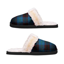 ScotsTee Shop Scottish Home Clans Originaux Clan Tartan Slippers Warm House Plush Slippers