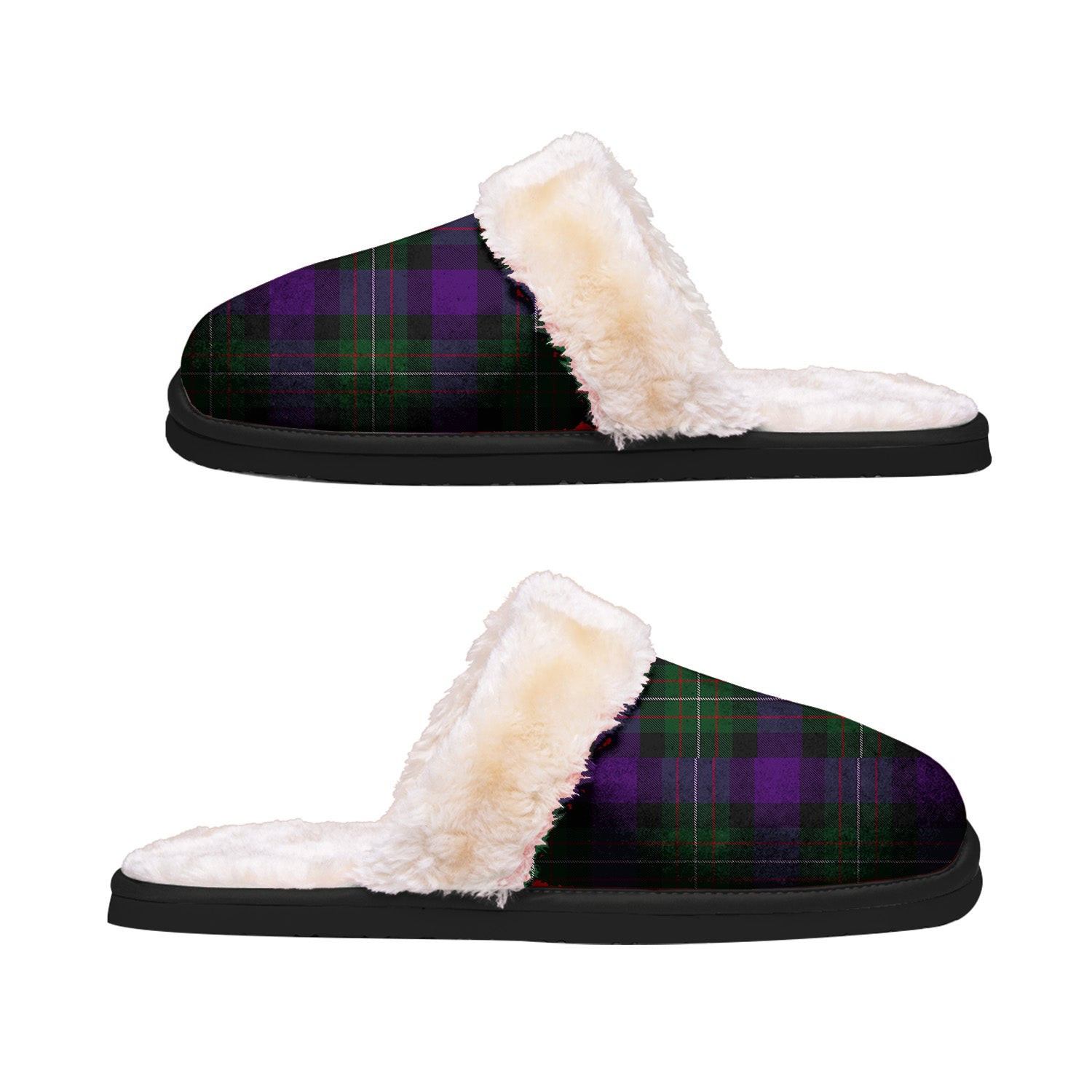 ScotsTee Shop Scottish Ferguson Unidentified Clan Tartan Slippers Warm House Plush Slippers