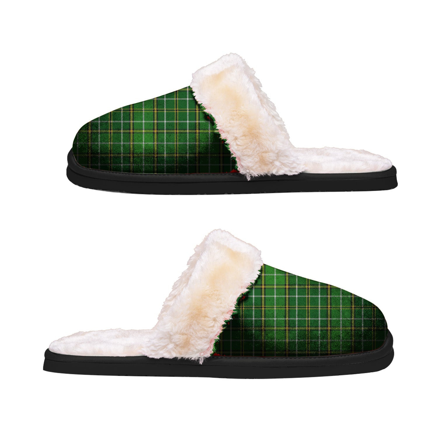 ScotsTee Shop Scottish Forrester or Foster Hunting Clan Tartan Slippers Warm House Plush Slippers