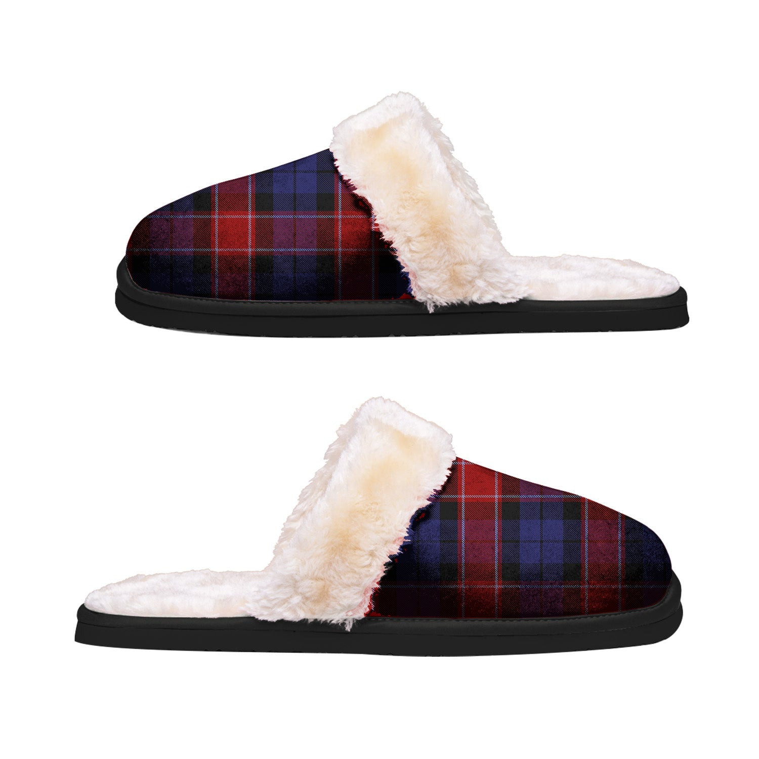 ScotsTee Shop Scottish Graham of Menteith Red 01 Clan Tartan Slippers Warm House Plush Slippers