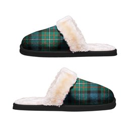 ScotsTee Shop Scottish Ferguson Ancient Clan Tartan Slippers Warm House Plush Slippers