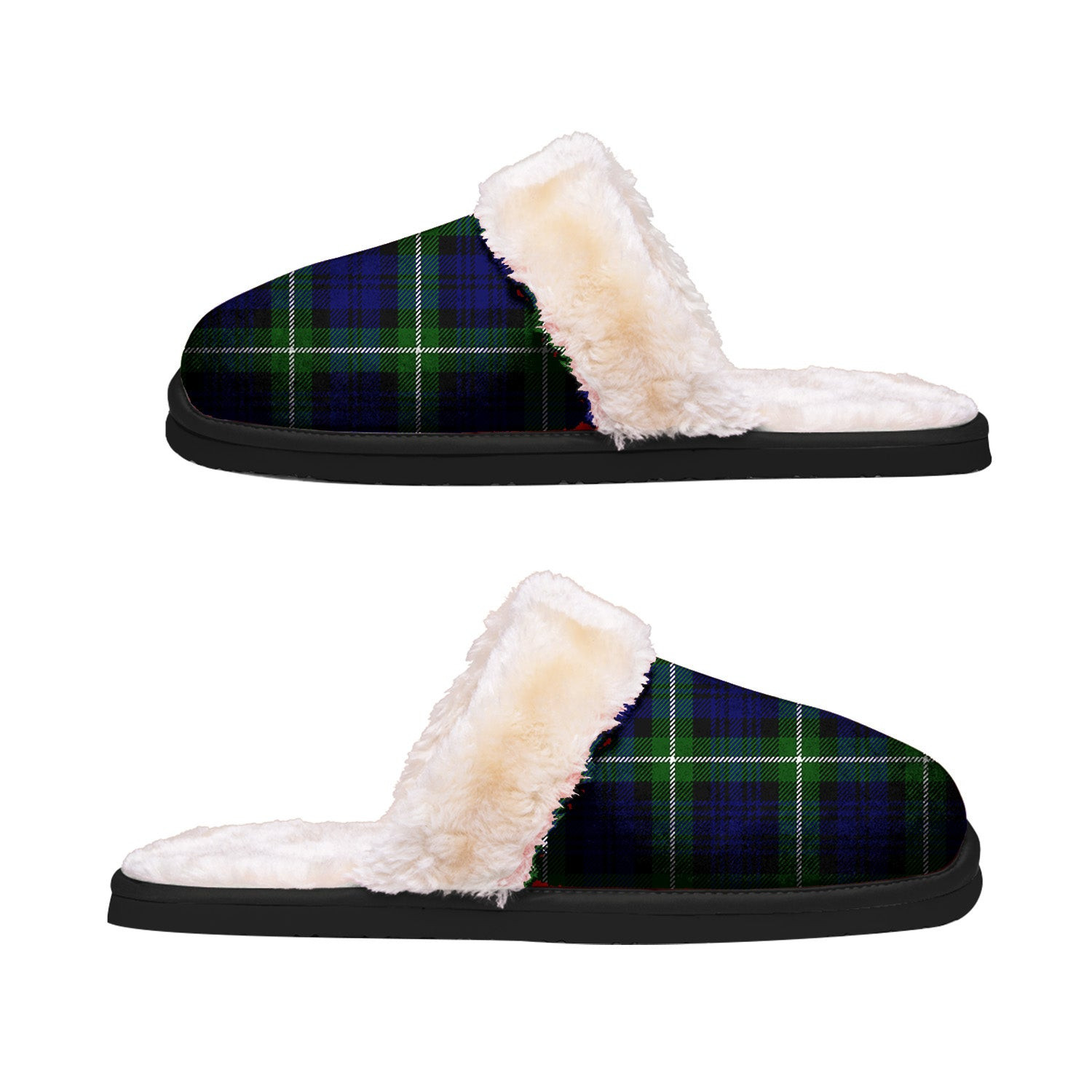 ScotsTee Shop Scottish Lammie Clan Tartan Slippers Warm House Plush Slippers