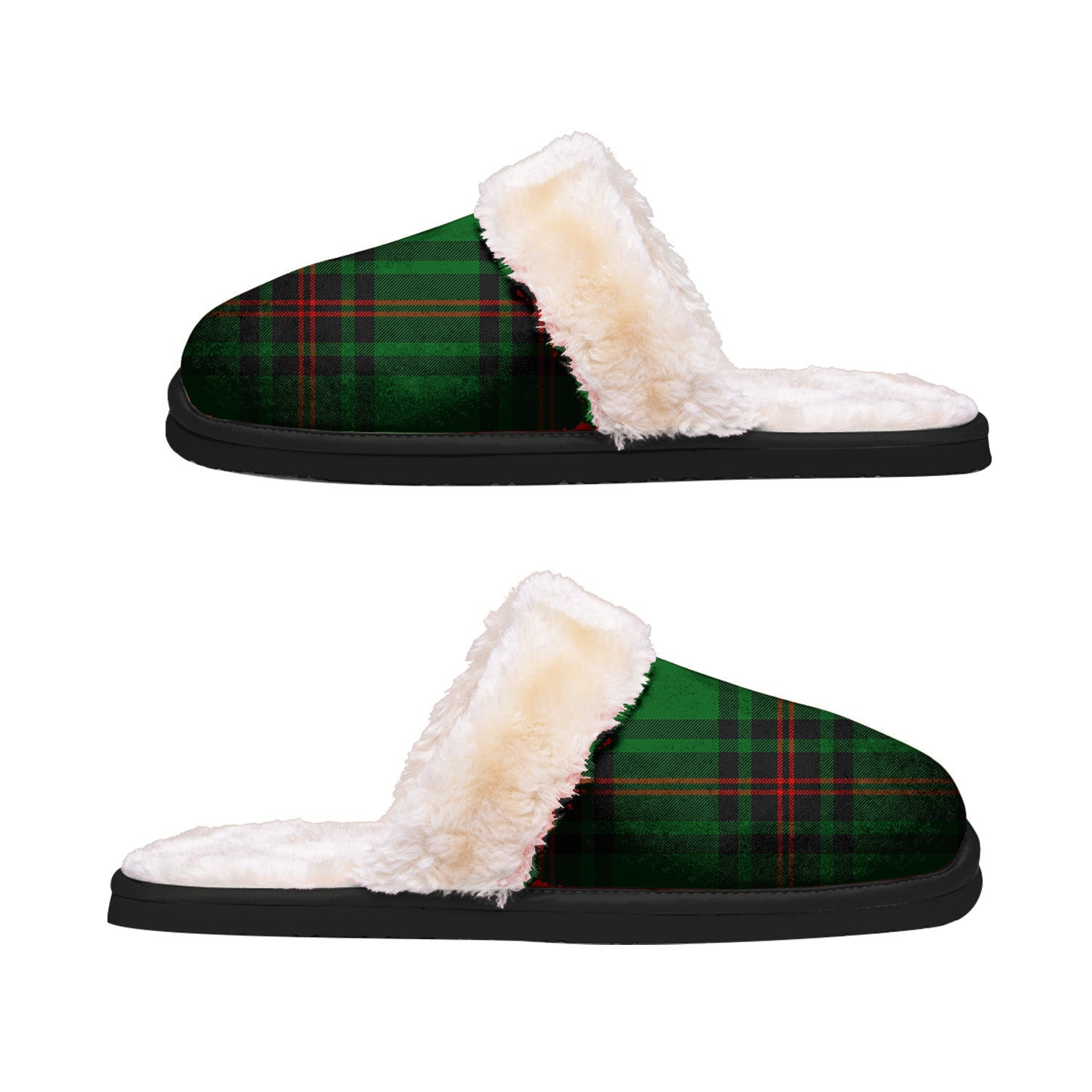 ScotsTee Shop Scottish Kinloch Clan Tartan Slippers Warm House Plush Slippers