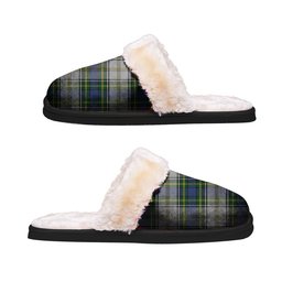 ScotsTee Shop Scottish Gordon Dress 04 Clan Tartan Slippers Warm House Plush Slippers