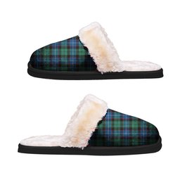 ScotsTee Shop Scottish Hunter Ancient Clan Tartan Slippers Warm House Plush Slippers