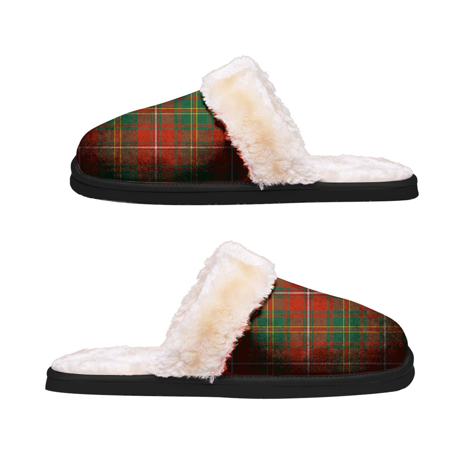 ScotsTee Shop Scottish Hay Ancient Clan Tartan Slippers Warm House Plush Slippers