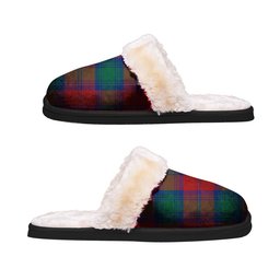ScotsTee Shop Scottish Fotheringham Modern Clan Tartan Slippers Warm House Plush Slippers
