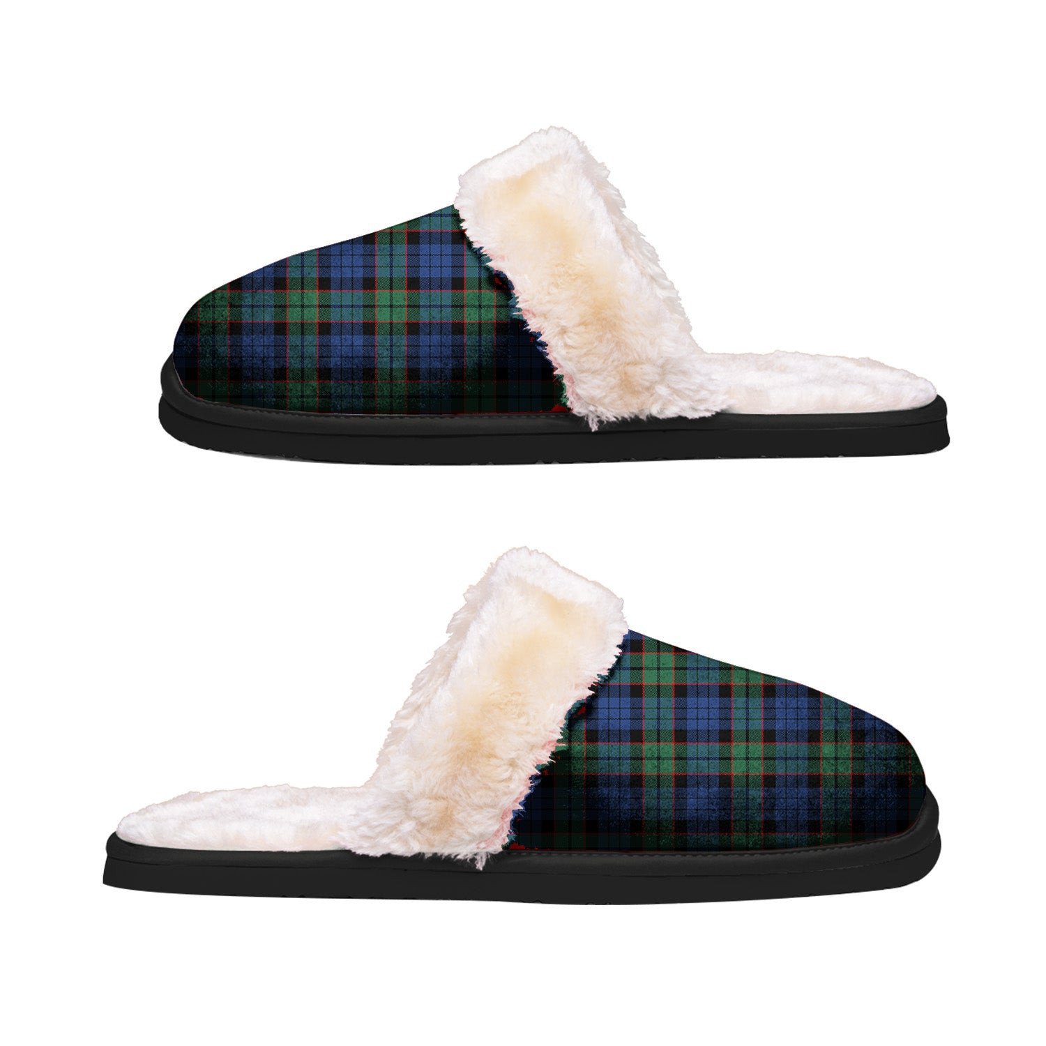 ScotsTee Shop Scottish Fletcher Ancient Clan Tartan Slippers Warm House Plush Slippers