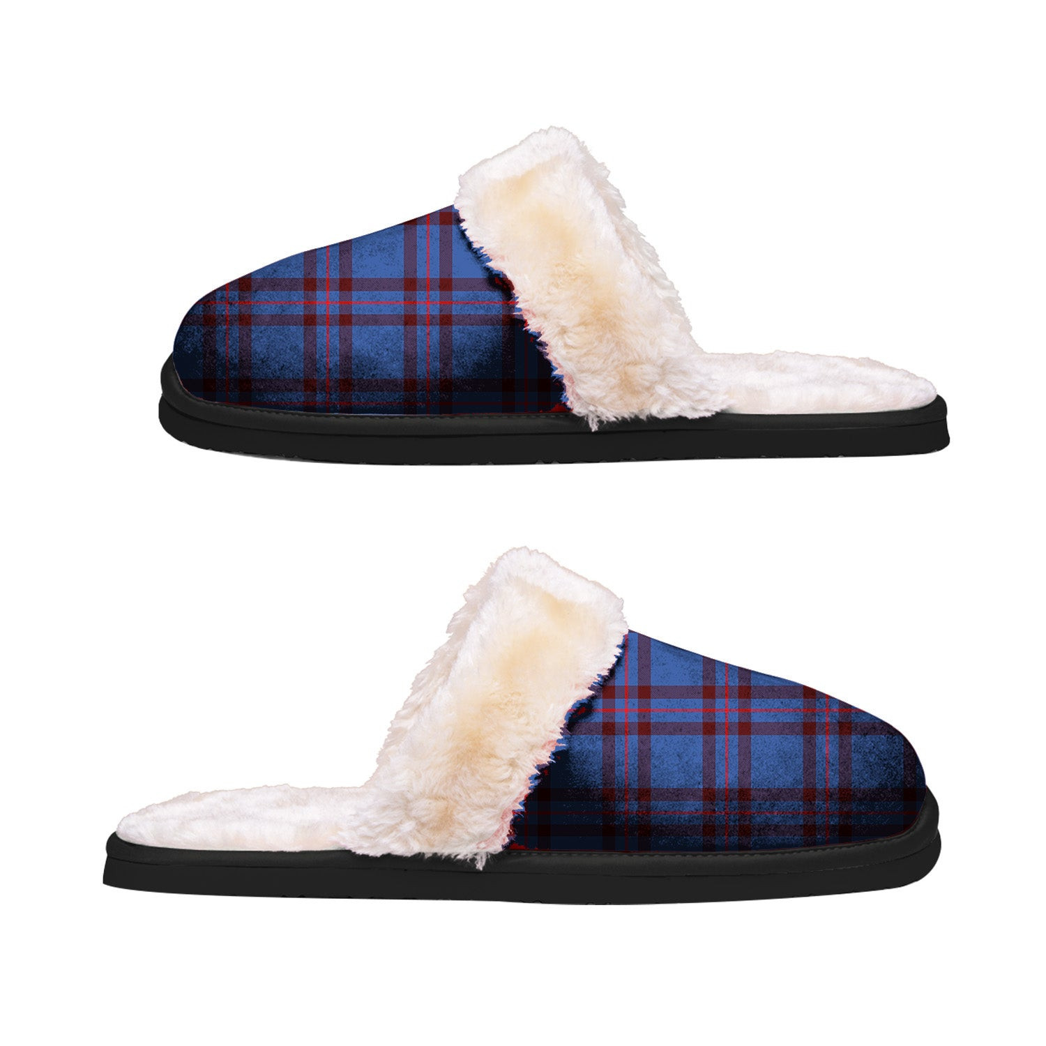 ScotsTee Shop Scottish Elliot Modern Clan Tartan Slippers Warm House Plush Slippers