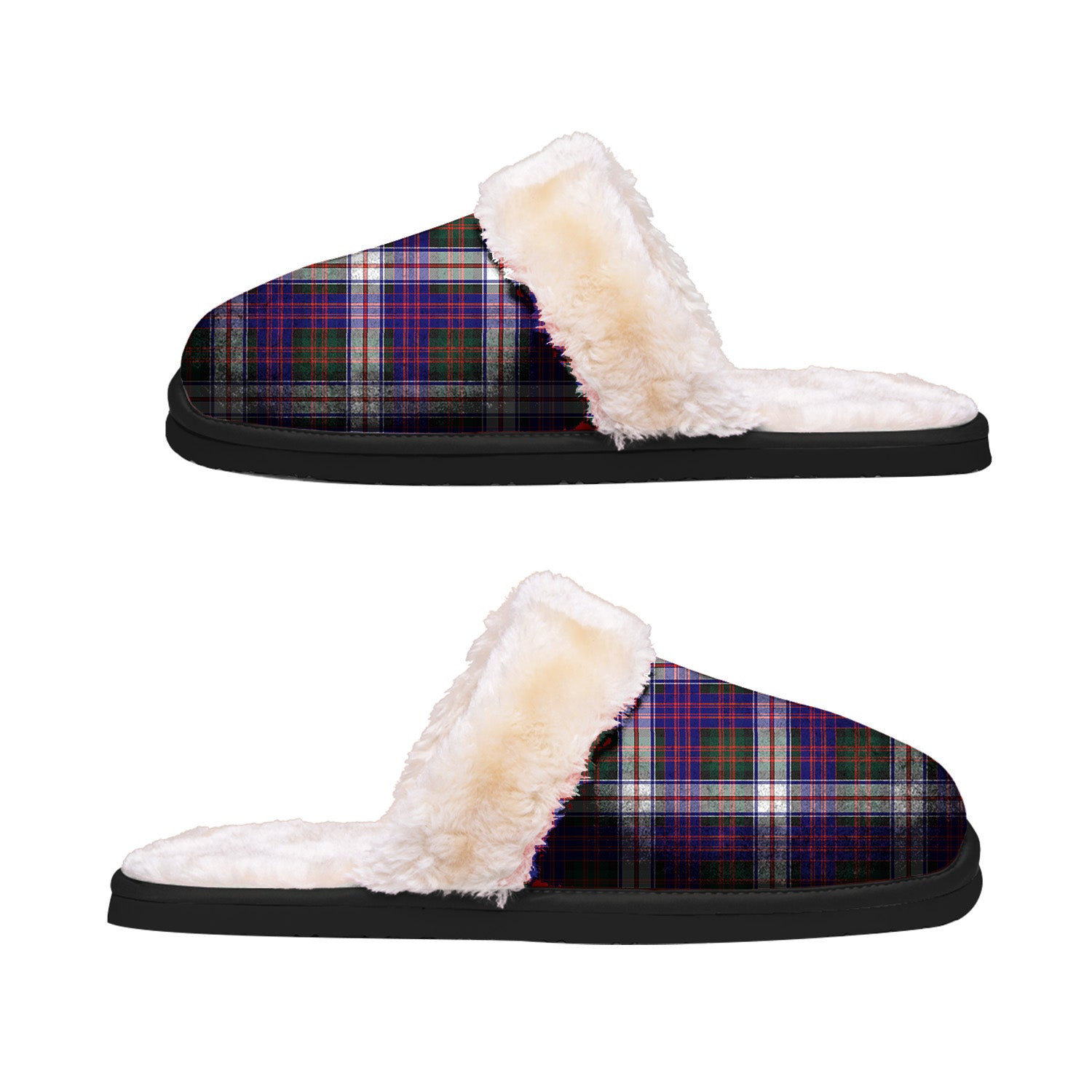 ScotsTee Shop Scottish MacDonald Dress Modern Clan Tartan Slippers Warm House Plush Slippers