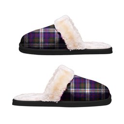 ScotsTee Shop Scottish MacDonald Dress Modern Clan Tartan Slippers Warm House Plush Slippers