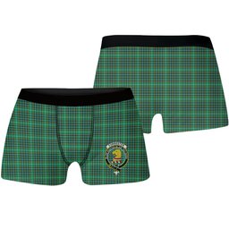 ScotsTee Shop Scottish Forrester Hunting Modern Crest Tartan Boxer Shorts
