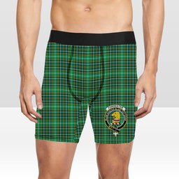 ScotsTee Shop Scottish Forrester Hunting Modern Crest Tartan Boxer Shorts