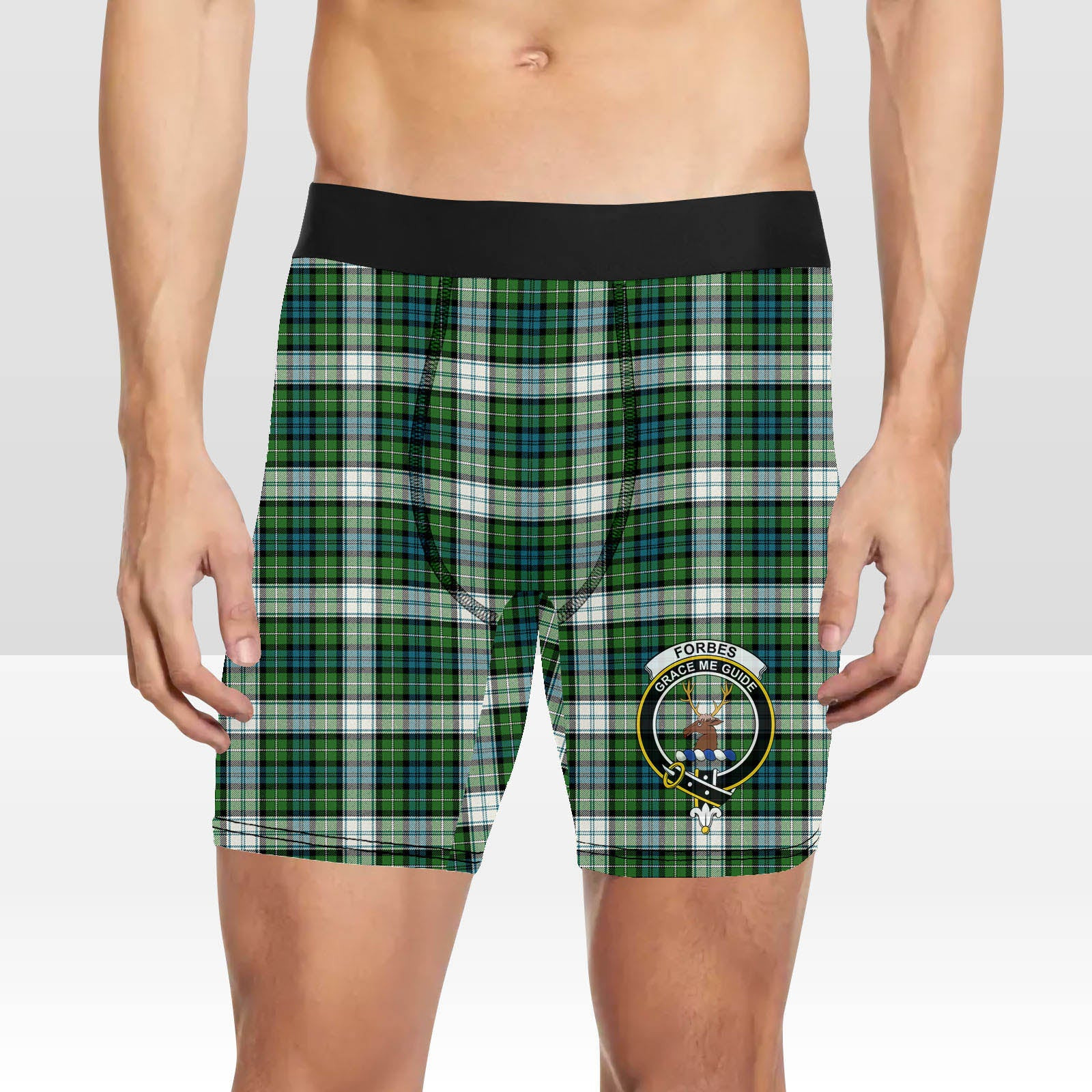 ScotsTee Shop Scottish Forbes Dress Ancient Crest Tartan Boxer Shorts