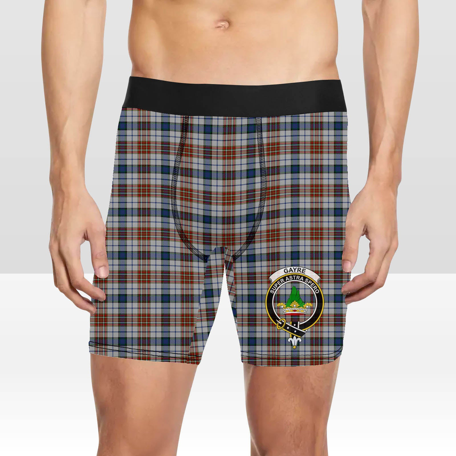 ScotsTee Shop Scottish Gayre Arisaidh Crest Tartan Boxer Shorts