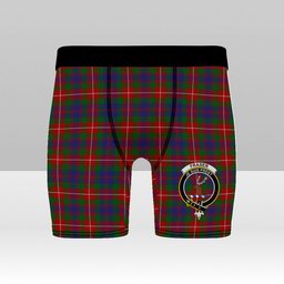 ScotsTee Shop Scottish Fraser of Lovat Crest Tartan Boxer Shorts