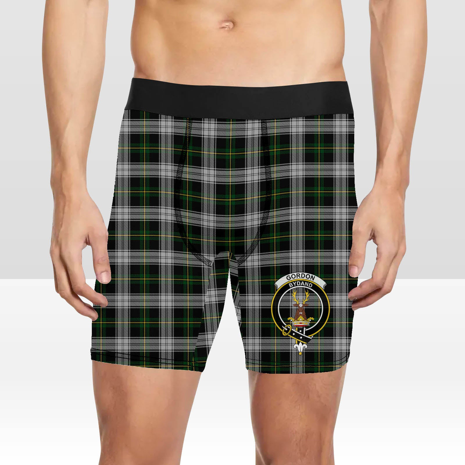 ScotsTee Shop Scottish Gordon Dress MacGregor-Hastie Crest Tartan Boxer Shorts