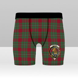 ScotsTee Shop Scottish Gregor of Cardney Modern Crest Tartan Boxer Shorts