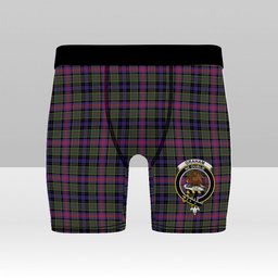 ScotsTee Shop Scottish Graham of Airth Modern Crest Tartan Boxer Shorts