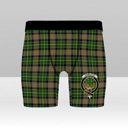 ScotsTee Shop Scottish Hamilton of Brandon Crest Tartan Boxer Shorts