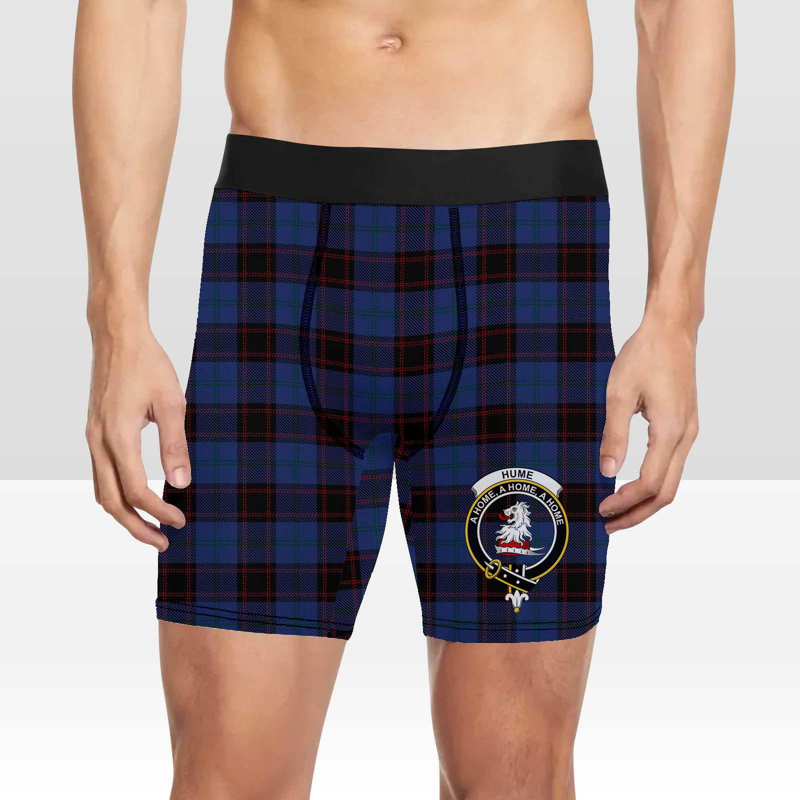 ScotsTee Shop Scottish Hume Vestiarium Scoticum Crest Tartan Boxer Shorts