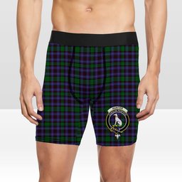 ScotsTee Shop Scottish Hunter of Peebleshire Crest Tartan Boxer Shorts