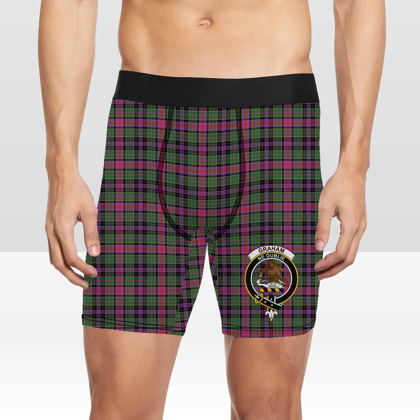 ScotsTee Shop Scottish Graham of Airth Ancient Crest Tartan Boxer Shorts