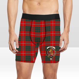 ScotsTee Shop Scottish Gregor of Balquhidder Modern Crest Tartan Boxer Shorts
