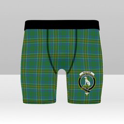 ScotsTee Shop Scottish Hunter of Hunterston Ancient Crest Tartan Boxer Shorts