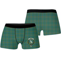 ScotsTee Shop Scottish Hunter of Hunterston Ancient Crest Tartan Boxer Shorts