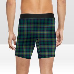 ScotsTee Shop Scottish Hunter of Hunterston Modern Crest Tartan Boxer Shorts