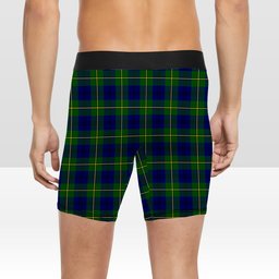 ScotsTee Shop Scottish Johnston of Caskieben Modern Crest Tartan Boxer Shorts