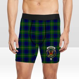 ScotsTee Shop Scottish Johnston of Caskieben Modern Crest Tartan Boxer Shorts