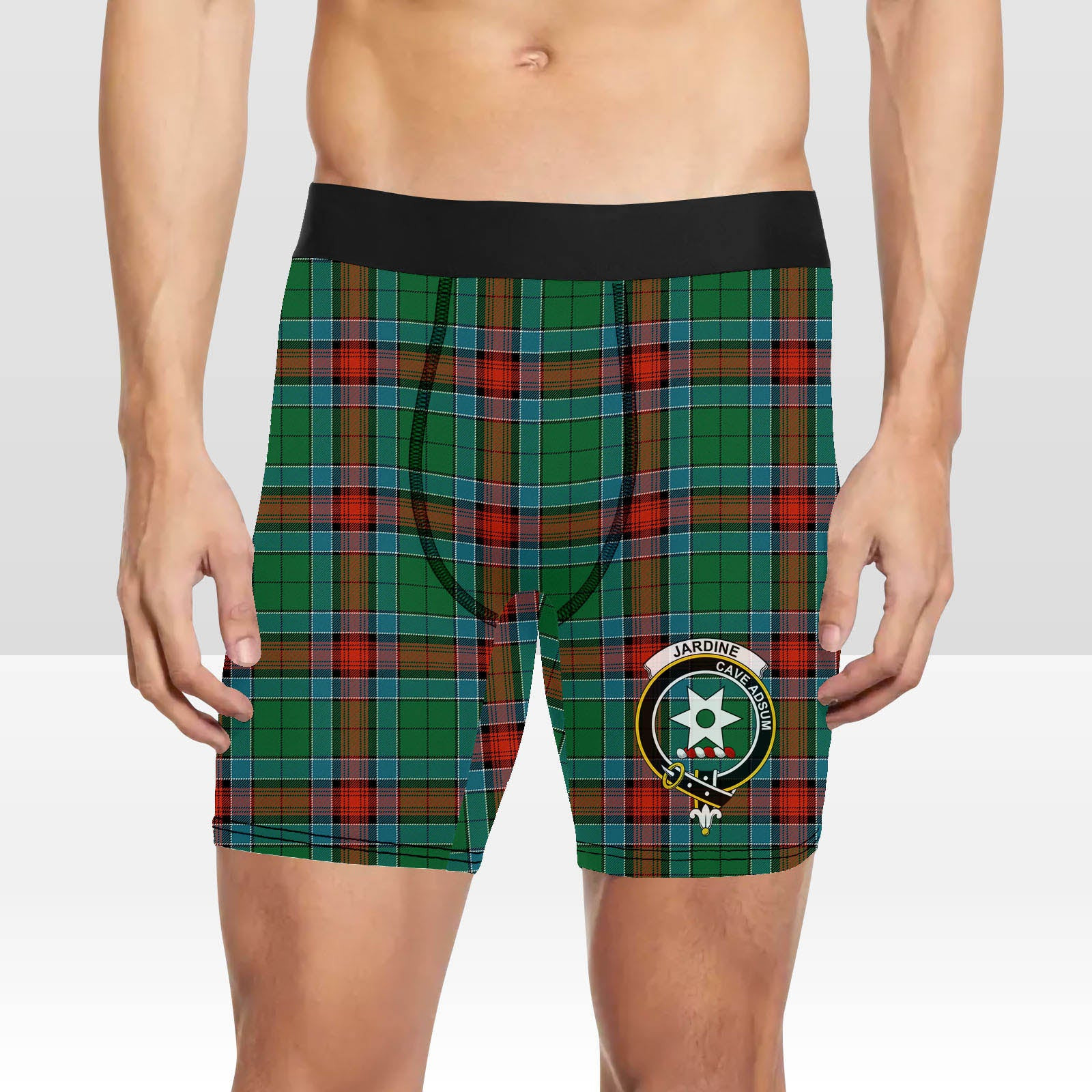 ScotsTee Shop Scottish Jardine Dress Ancient Crest Tartan Boxer Shorts