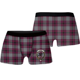 ScotsTee Shop Scottish Little of Morton Rigg Modern Crest Tartan Boxer Shorts