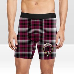 ScotsTee Shop Scottish Little of Morton Rigg Modern Crest Tartan Boxer Shorts