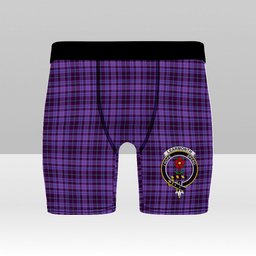 ScotsTee Shop Scottish Learmonth Family Herts Crest Tartan Boxer Shorts