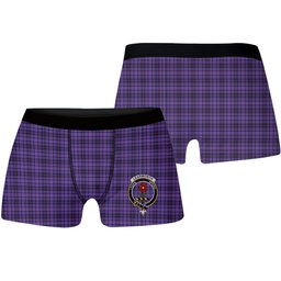 ScotsTee Shop Scottish Learmonth Family Herts Crest Tartan Boxer Shorts