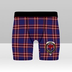 ScotsTee Shop Scottish Laing of Archiestown Crest Tartan Boxer Shorts