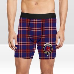 ScotsTee Shop Scottish Laing of Archiestown Crest Tartan Boxer Shorts