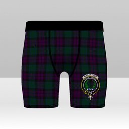ScotsTee Shop Scottish MacArthur of Milton Hunting Crest Tartan Boxer Shorts