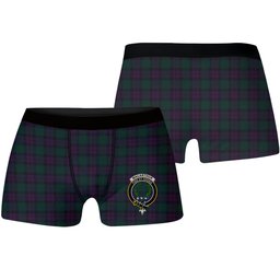ScotsTee Shop Scottish MacArthur of Milton Hunting Crest Tartan Boxer Shorts