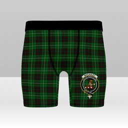 ScotsTee Shop Scottish MacAuley of Lewis Crest Tartan Boxer Shorts