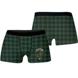 ScotsTee Shop Scottish MacAuley of Lewis Crest Tartan Boxer Shorts