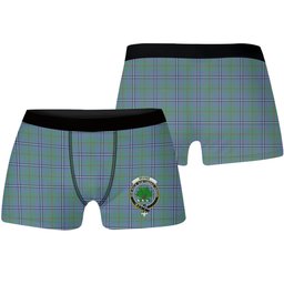 ScotsTee Shop Scottish Irvine of Glentulchan Ancient Crest Tartan Boxer Shorts
